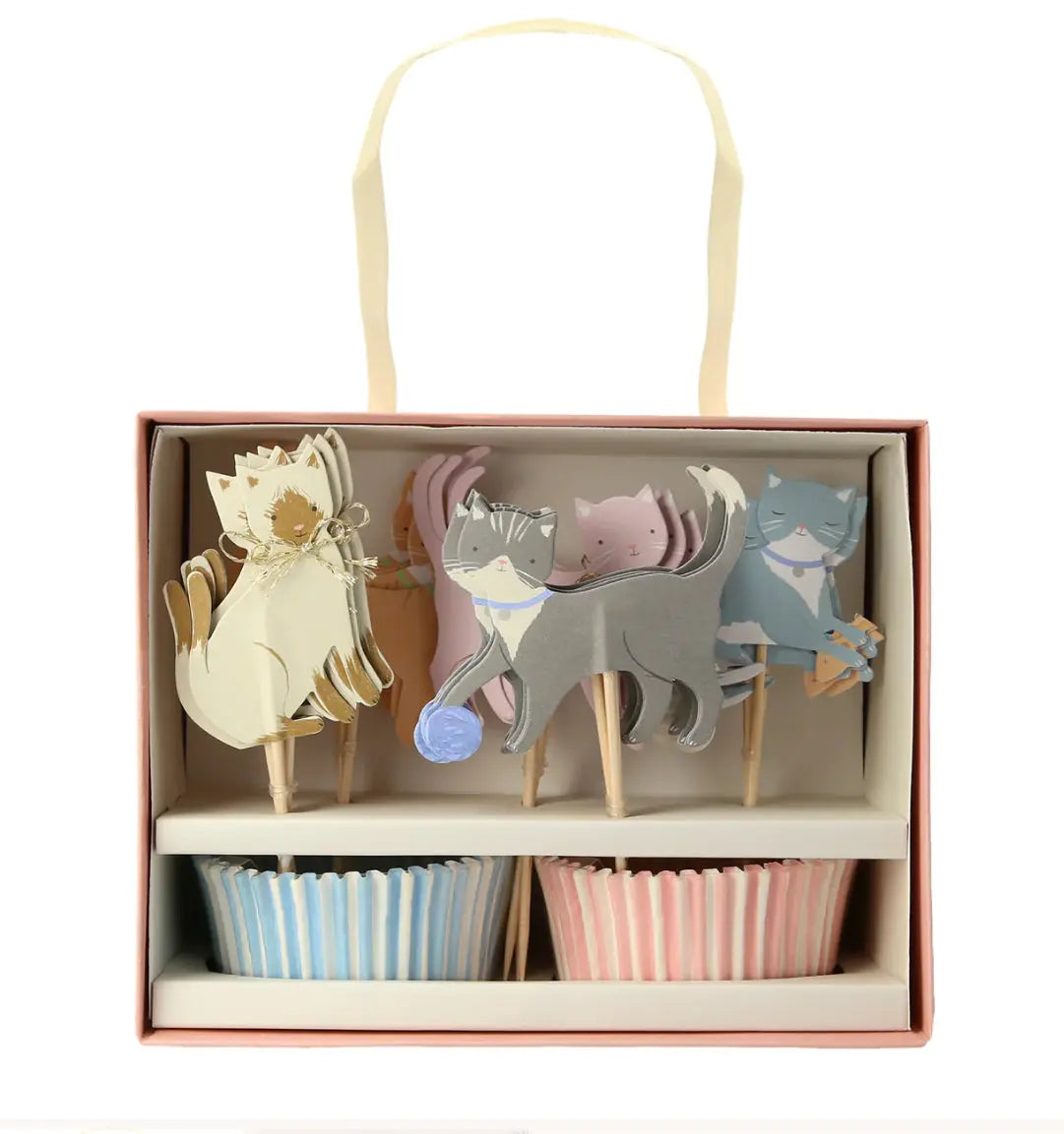 Cute Kittens Cupcake Kit (x 24 toppers) Meri Meri