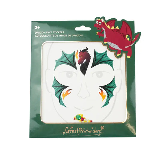 DRAGON FACE STICKERS Great Pretenders