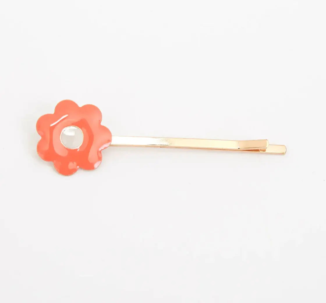 Daisy Enamel Hair Slides (x 6) Meri Meri
