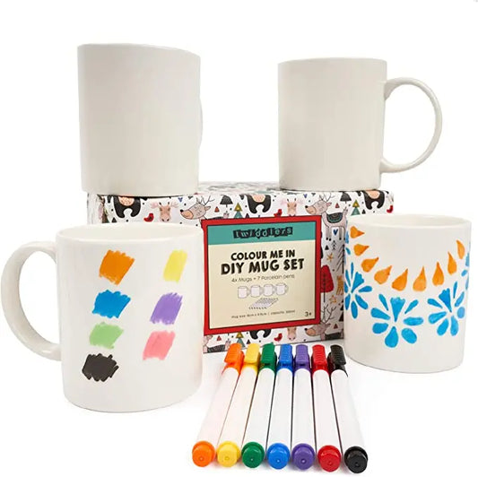 Decorate Your Own Mug Set  Of 4 Twiddlers