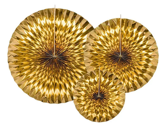 Decorative Gold Rosettes - Partydeco Partydeco
