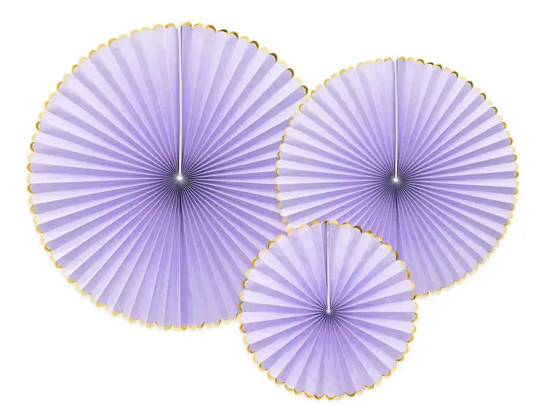 Decorative Light Lilac Rosettes Partydeco