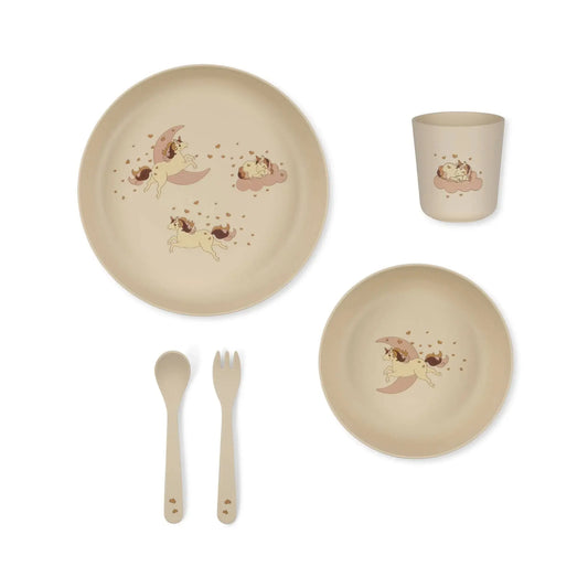 Dinner set - unicorn Konges Slojd