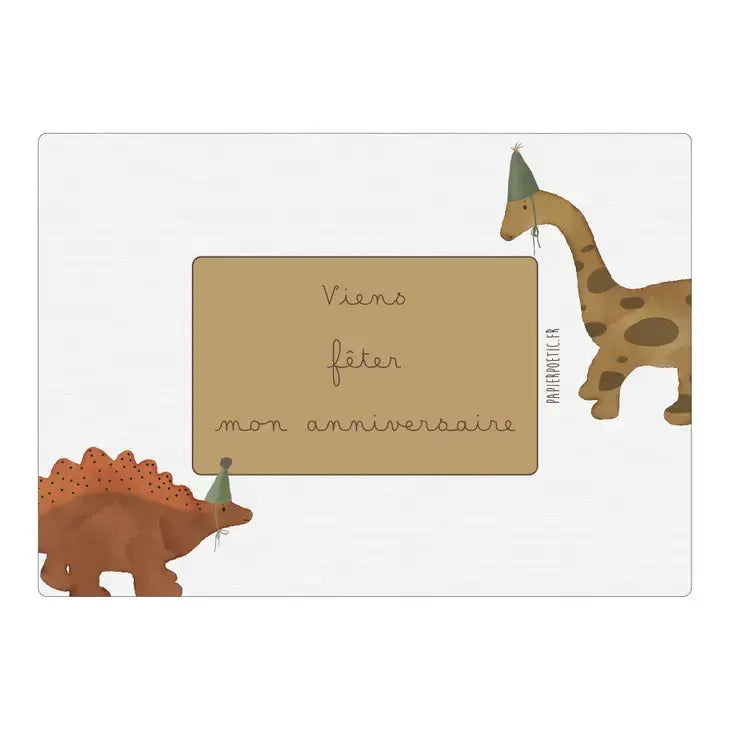 Dino Invitation Card Papier Poetic