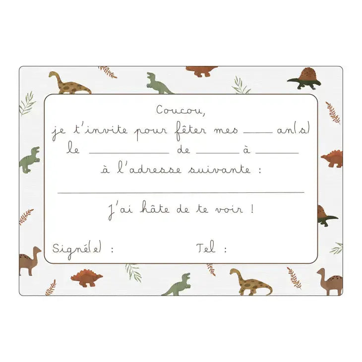 Dino Invitation Card Papier Poetic