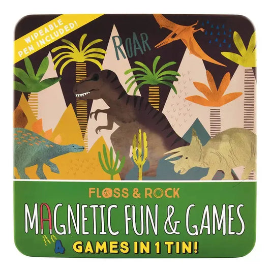 Dino Magnetic Fun and Games Compendium Floss and Rock