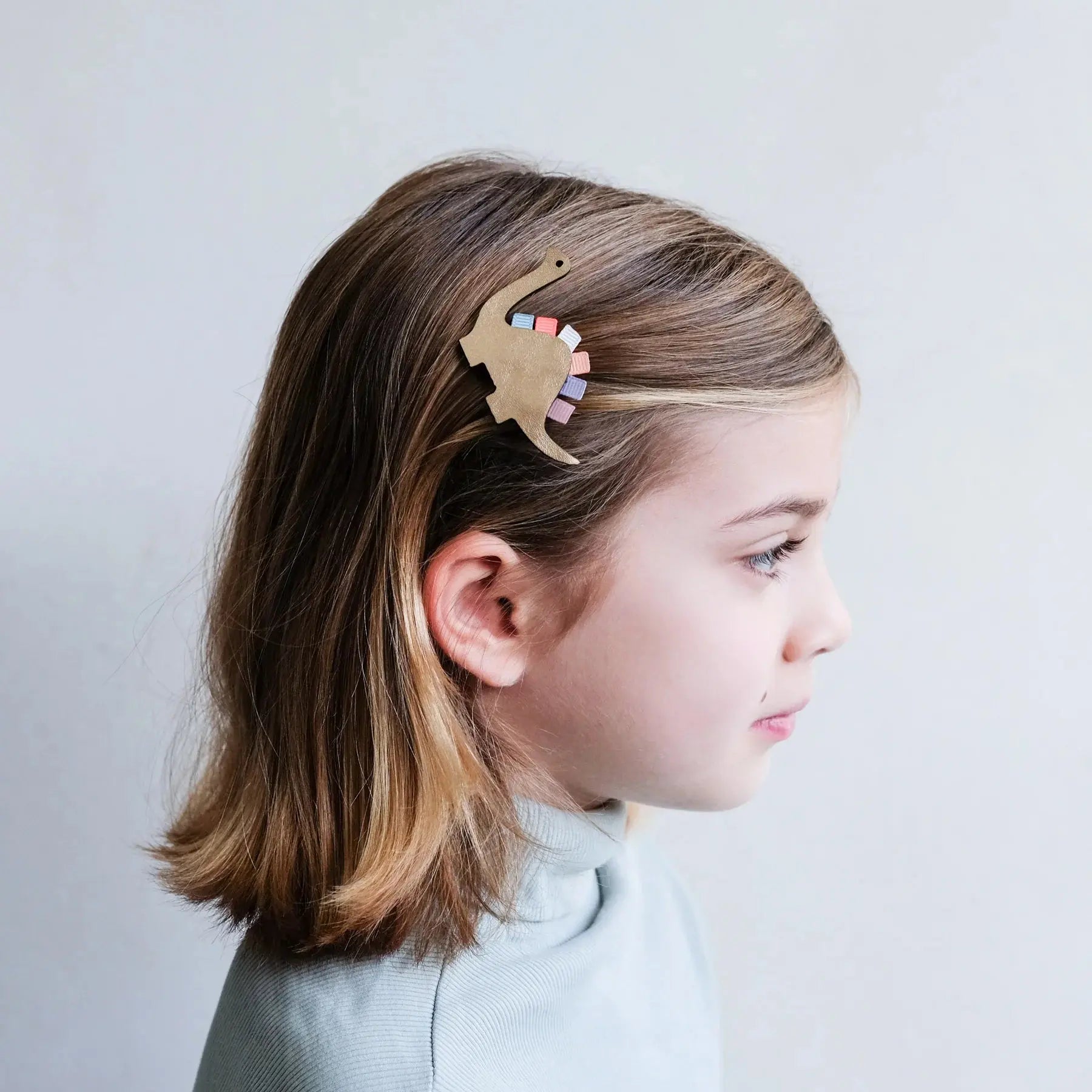 Doodle dino ribbon clips Mimi & Lula