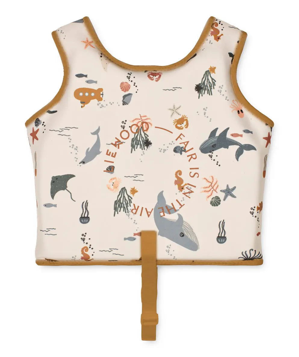 Dove swim vest sea creature Sandy LieWood