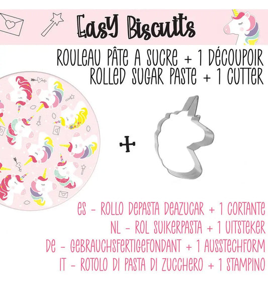 Easy biscuits unicorn ScrapCooking
