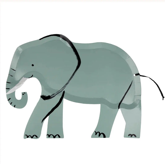 Elephant Plates (x 8) Meri Meri