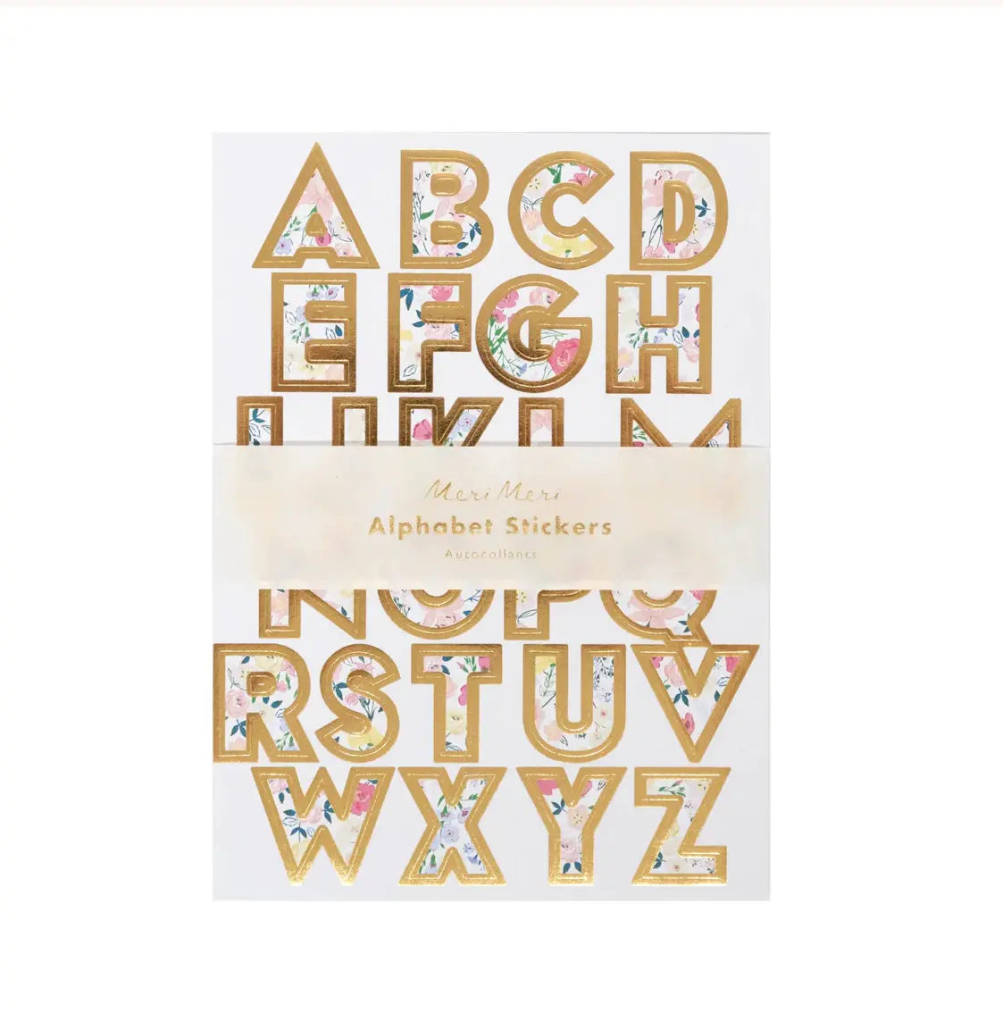 English Garden Alphabet Sticker Sheets (x 10 sheets) Meri Meri
