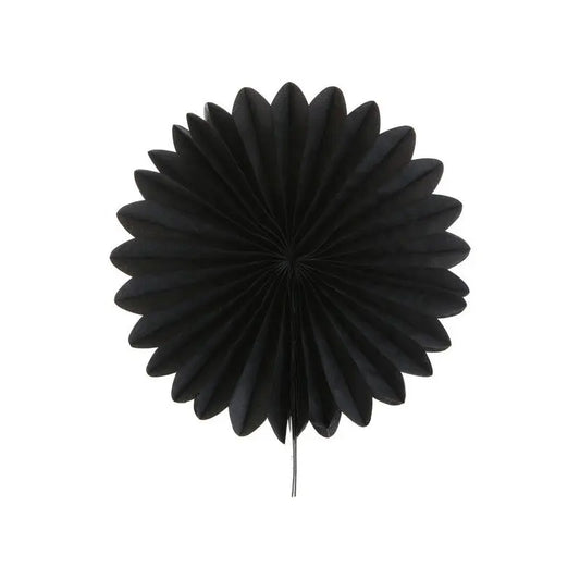 Eventail papier couleur noir Ginger Ray