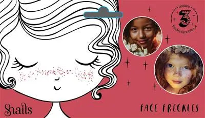 FACE TATTOO FRECKLES Snails