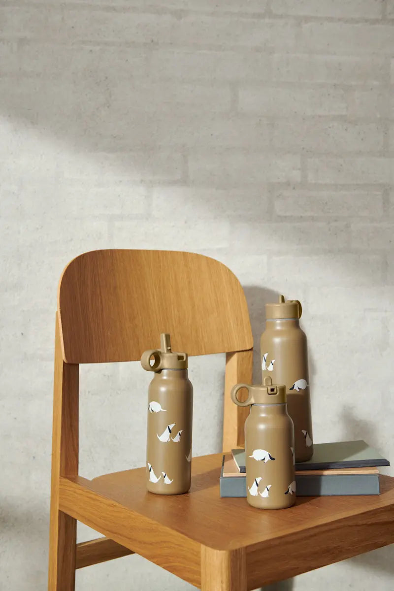 Falk water bottle 250ml - Leopard Sandy LieWood