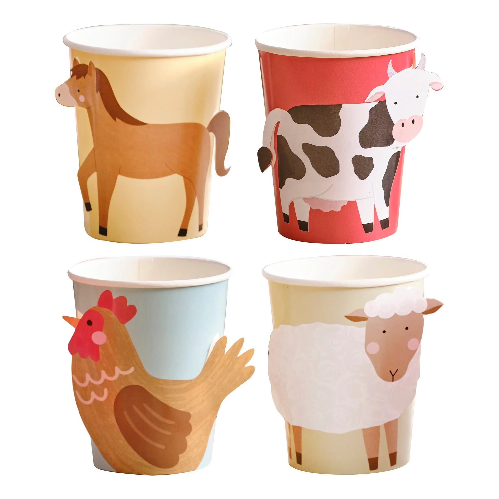 Farm Animals Paper Party Cups Ginger Ray