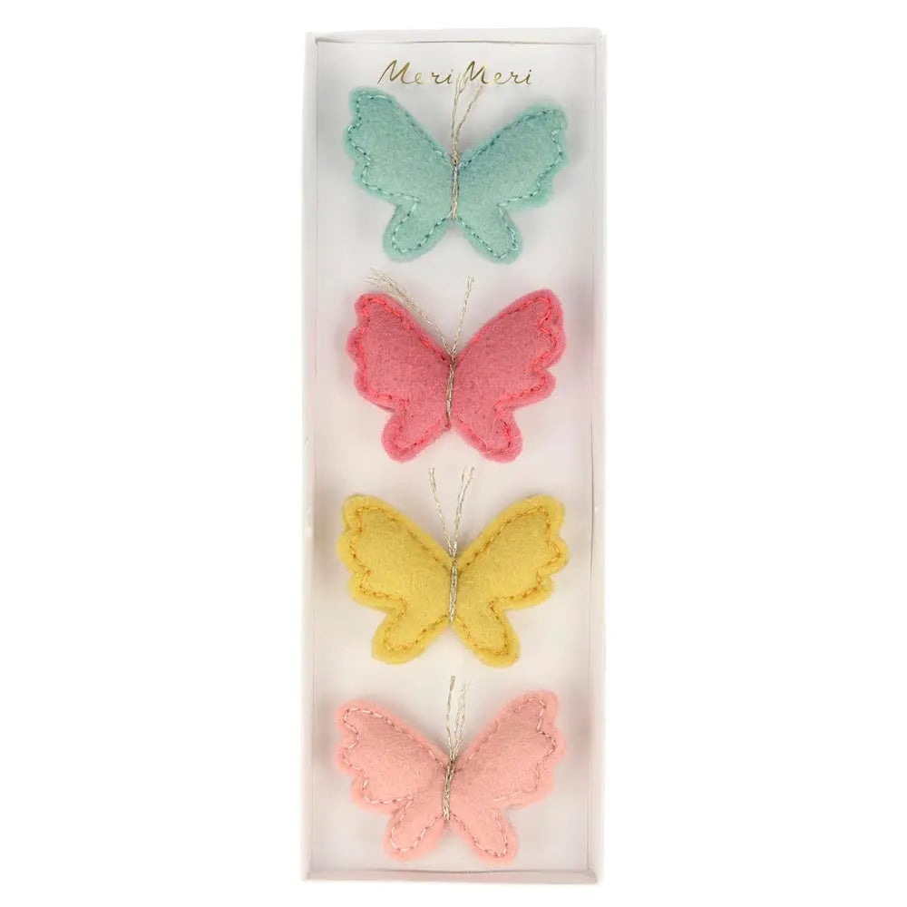 Felt Butterfly Hair Clips Meri Meri