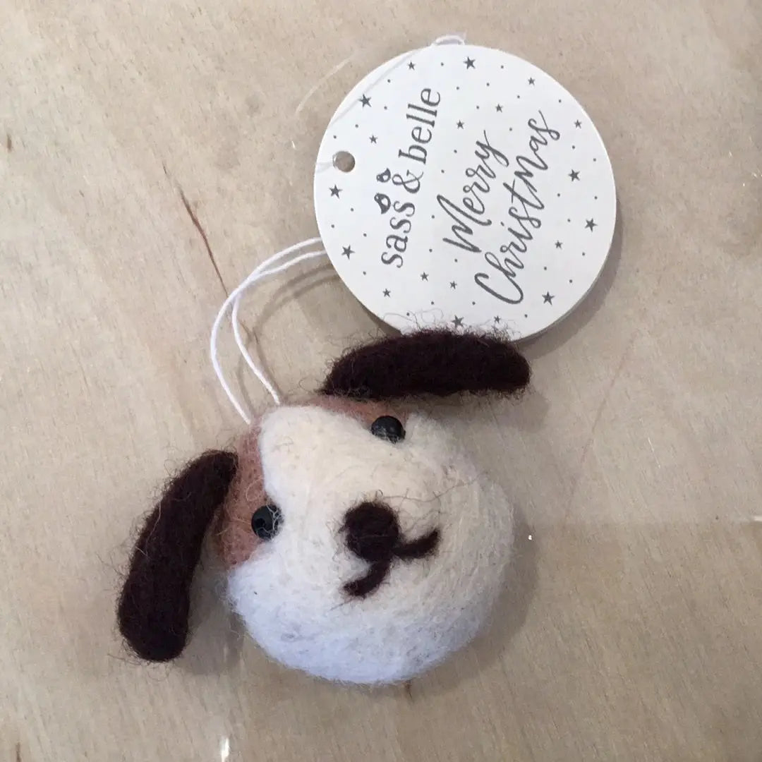 Felt Dog Christmas tree deco thepartyville