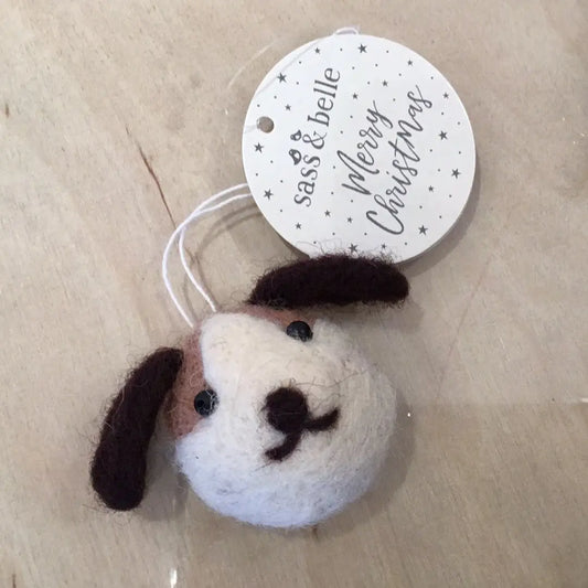 Felt Dog Christmas tree deco thepartyville