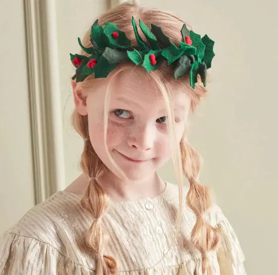 Felt Holly Headband Meri Meri