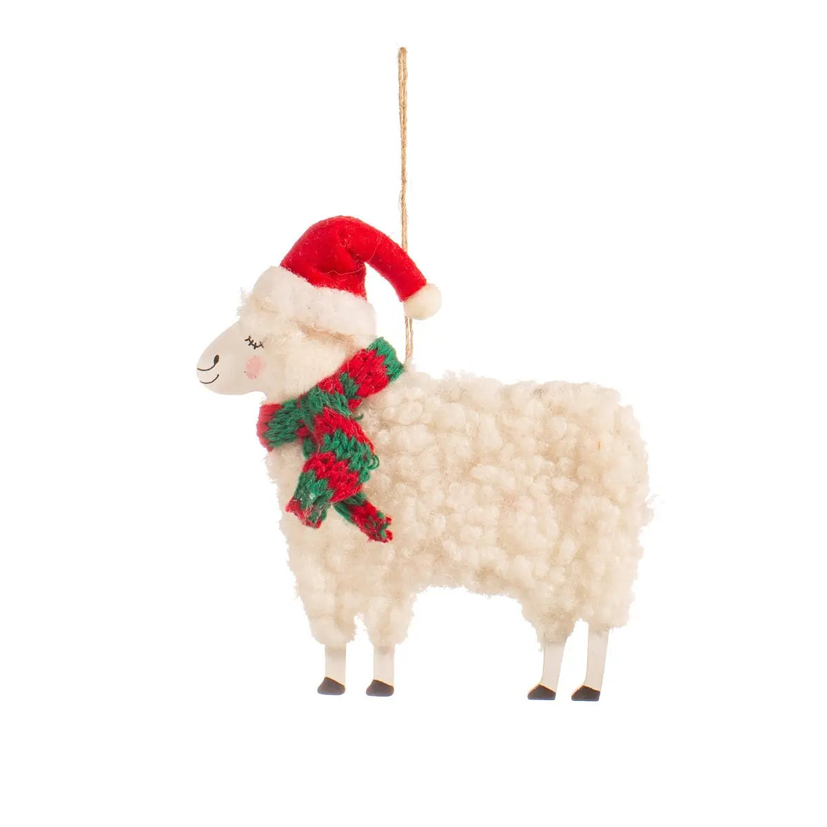 Festive Sheep Hanging Decoration SASS AND BELLE