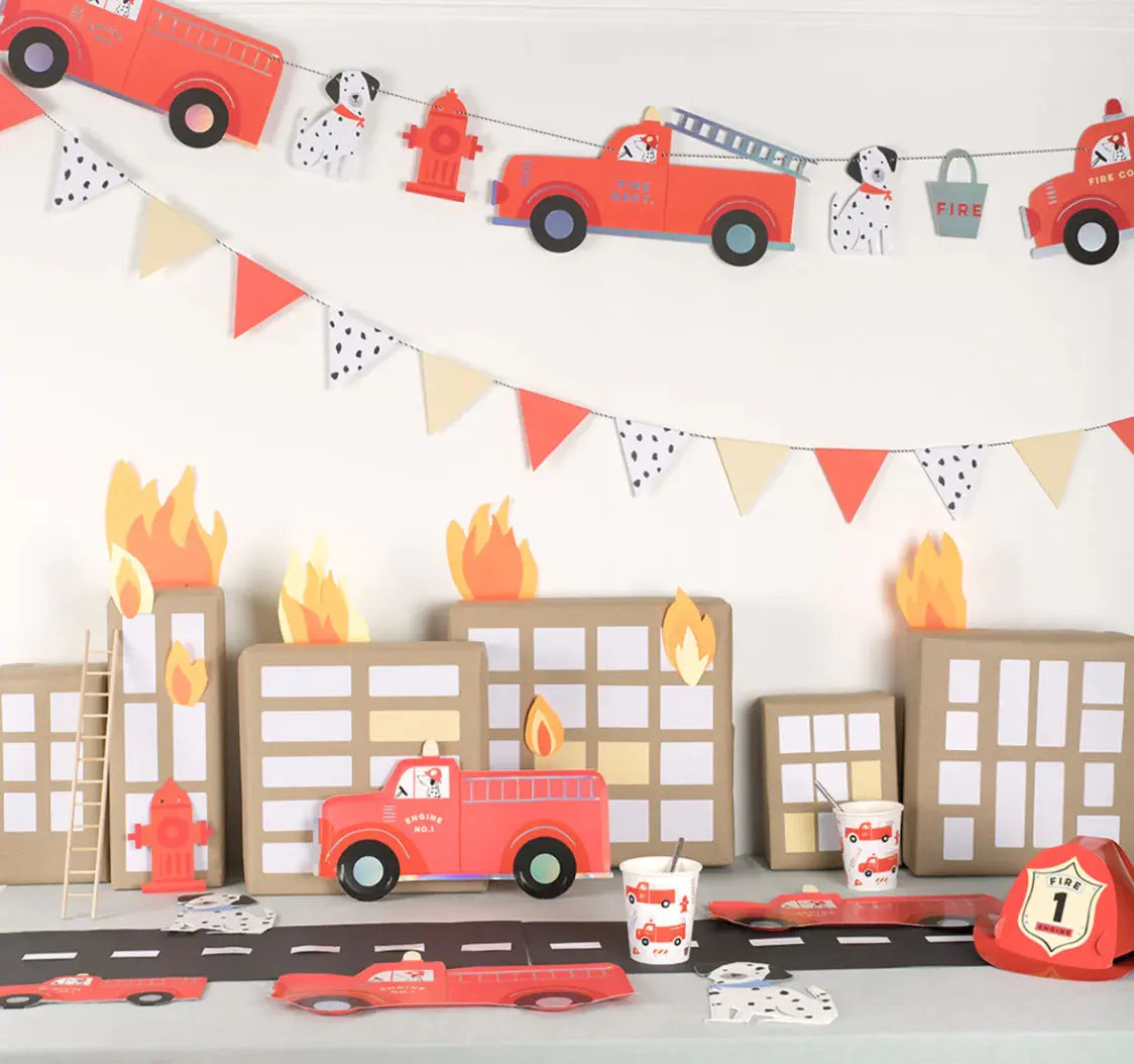 Fire Truck Cups (x 8) Meri Meri