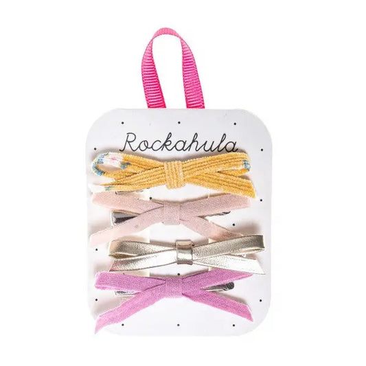 Florence skinny mini bow clips Rockahula