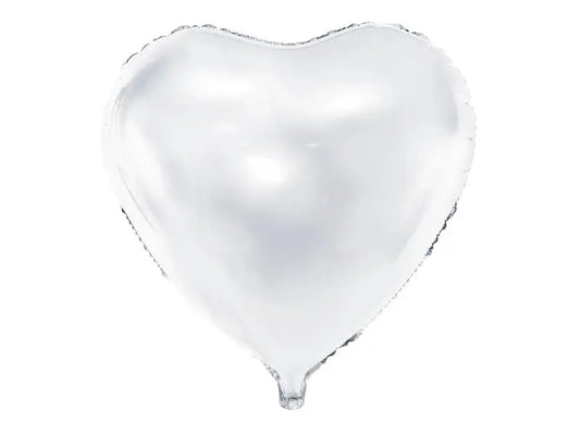 Foil Balloon Heart white Partydeco