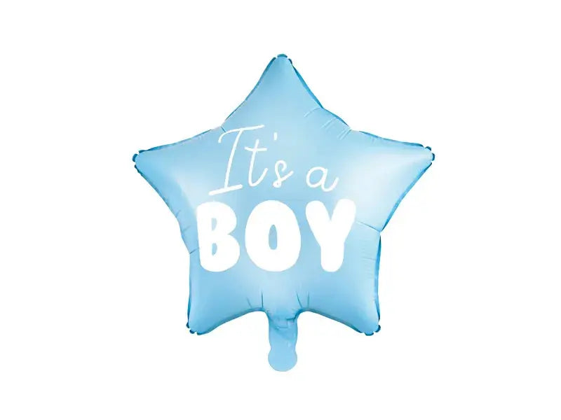 Foil Balloon Star It's a boy blue Partydeco