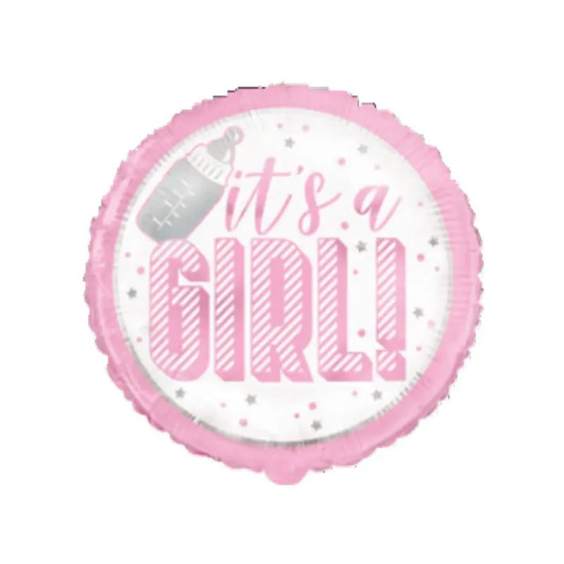 Foil balloon 45 cm it's a GIRL cotillons Alsace