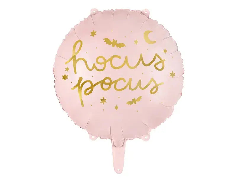 Foil balloon Hocus Pocus pastel pink Partydeco