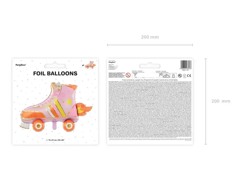 Foil balloon Roller Skate Partydeco