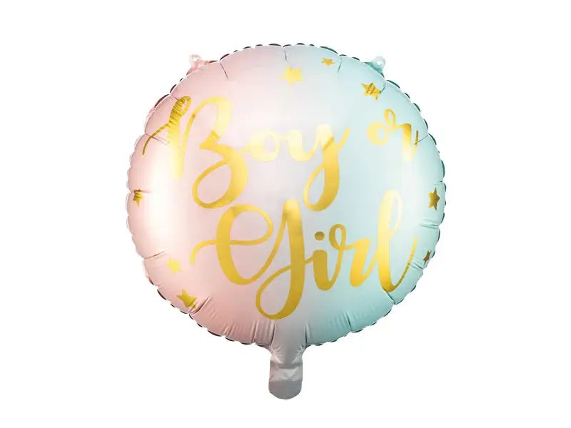 Foil balloon boy or girl, mix Partydeco