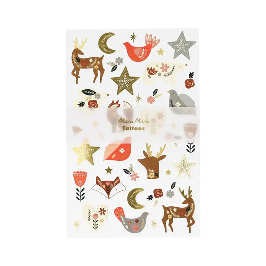 Folk Woodland Tattoo Sheet (x 2 sheets) Meri Meri