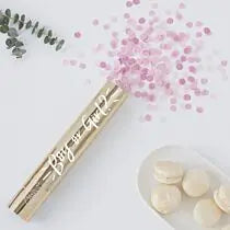 GENDER REVEAL CONFETTI CANNON WITH PINK GIRL CONFETTI Ginger Ray