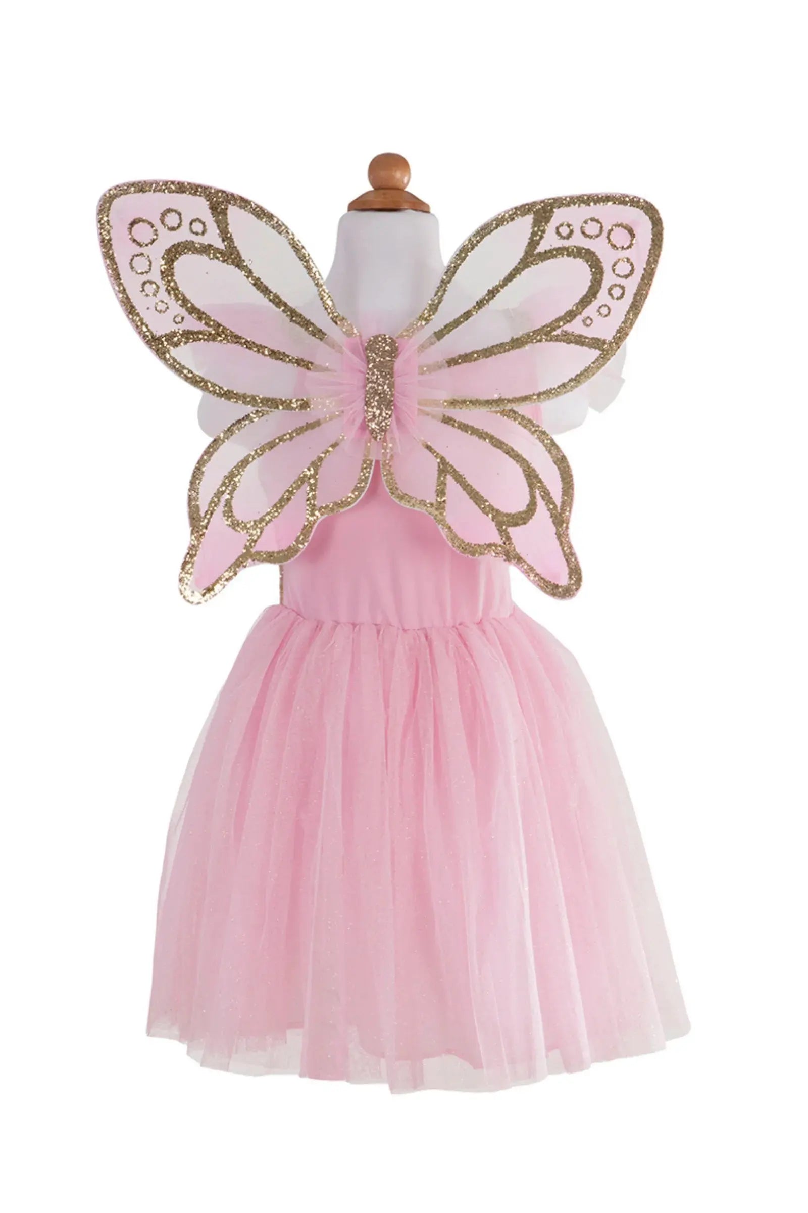 GOLD BUTTERFLY DRESS WITH FAIRY WINGS Great Pretenders