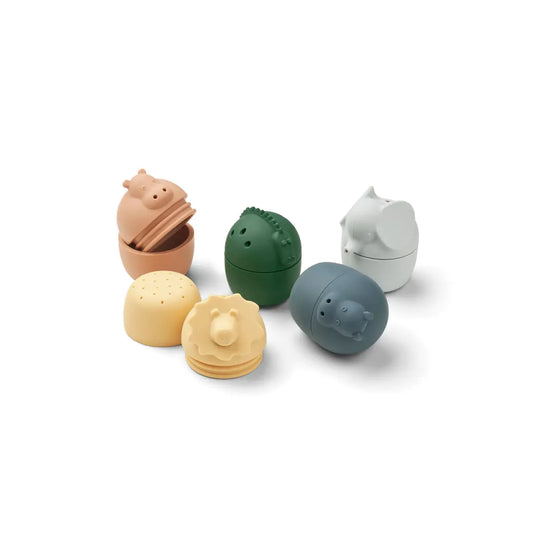Gaby Bath Toys 5 Pack - Safari/jojoba multi mix LieWood