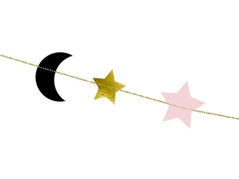 Garland stars and moons mix Partydeco