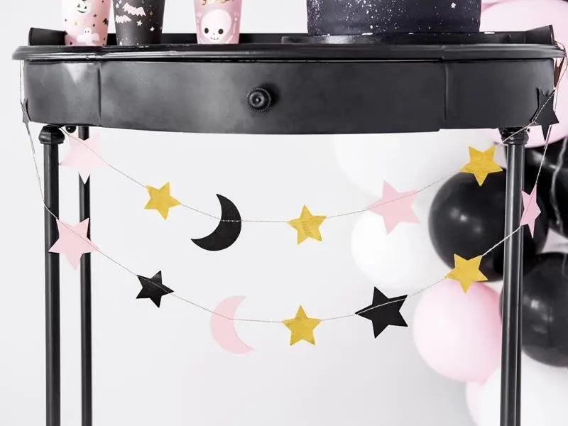 Garland stars and moons mix Partydeco