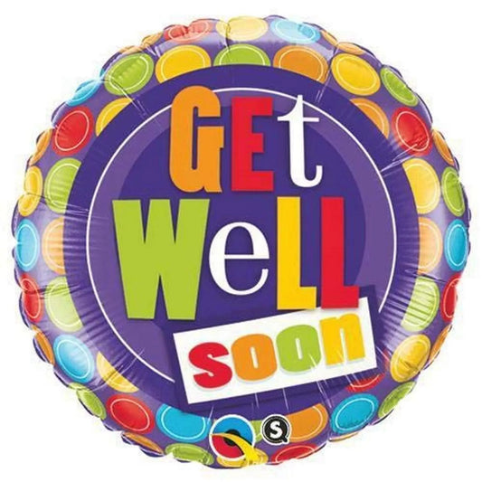 Get Well Soon Foil Balloon qualatex