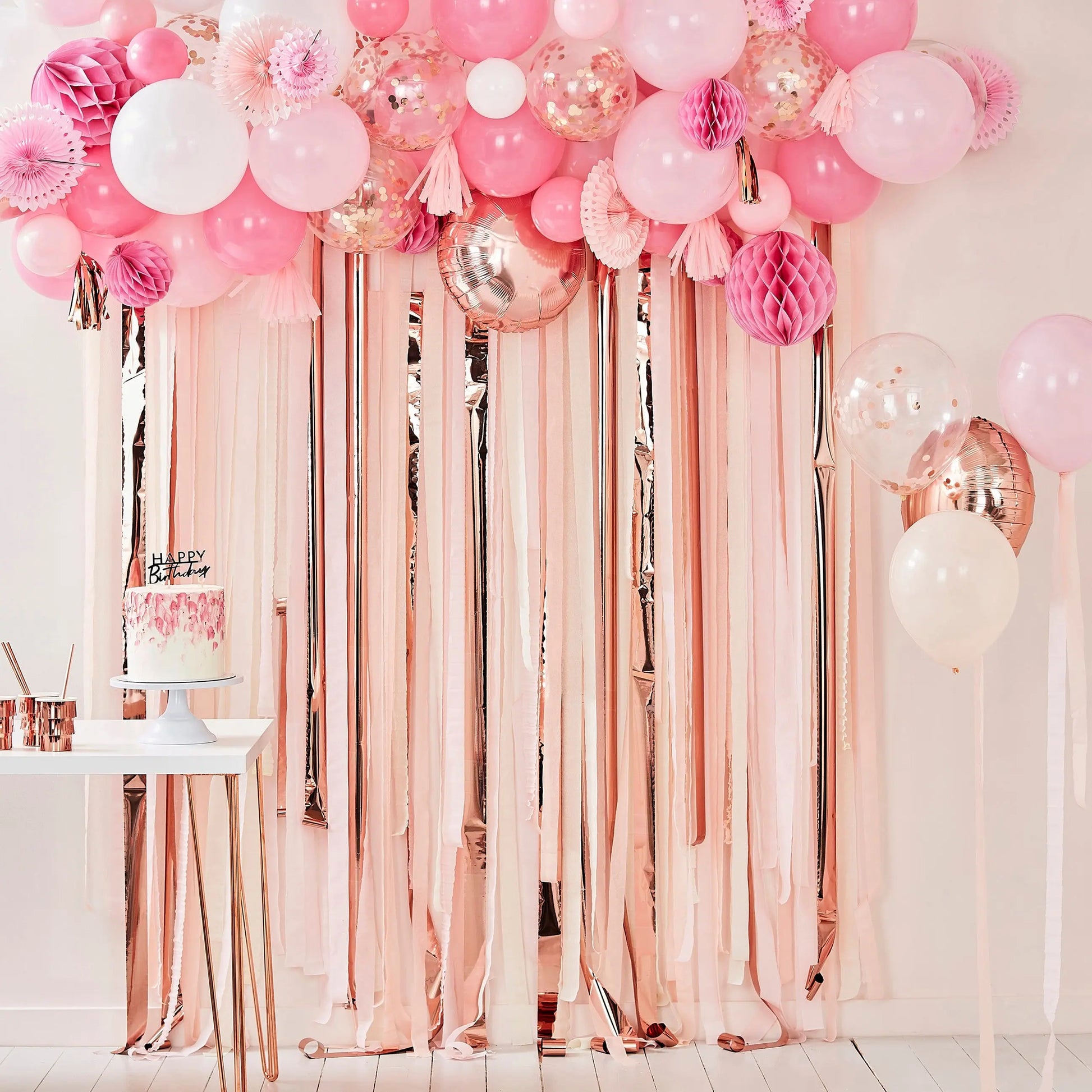 Giant Rose Gold And Blush Large Confetti Balloons Ginger Ray