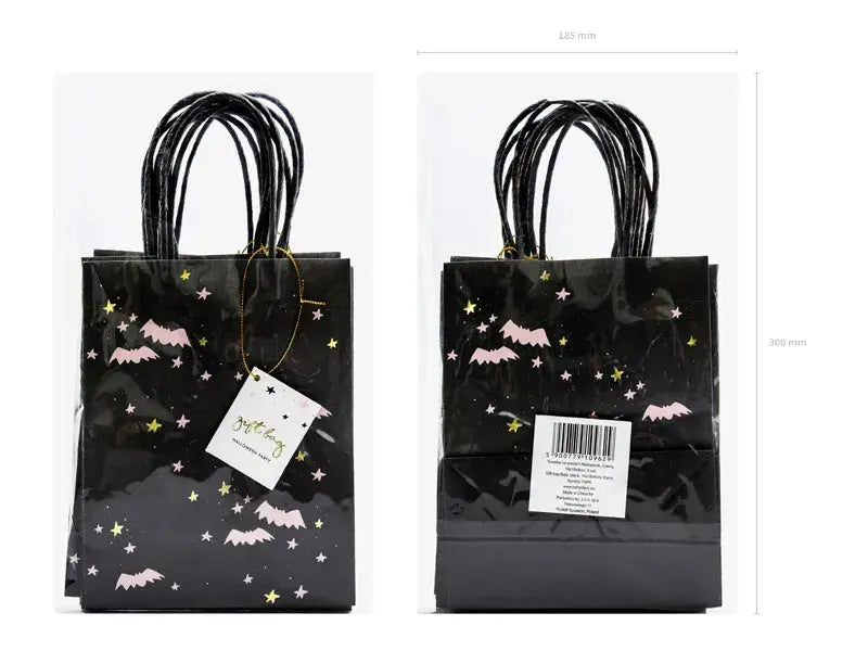 Gift Bags bats black Partydeco