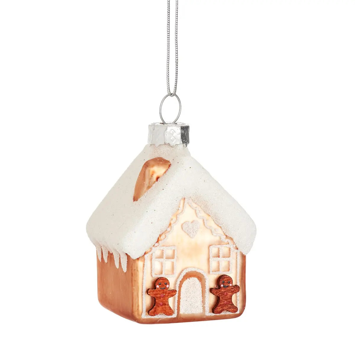 Gingerbread House Shaped Bauble SASS AND BELLE