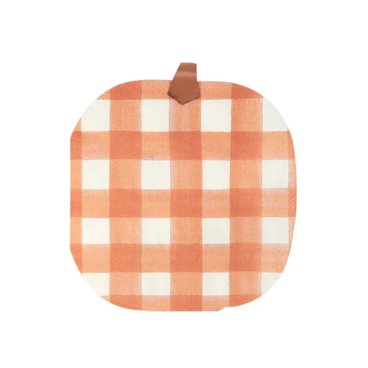 Gingham Pumpkin Napkins Meri Meri