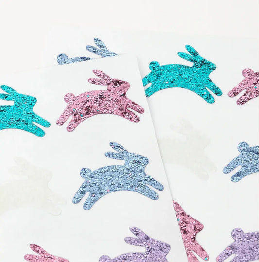 Glitter Bunny Stickers (x 8 sheets) Meri Meri