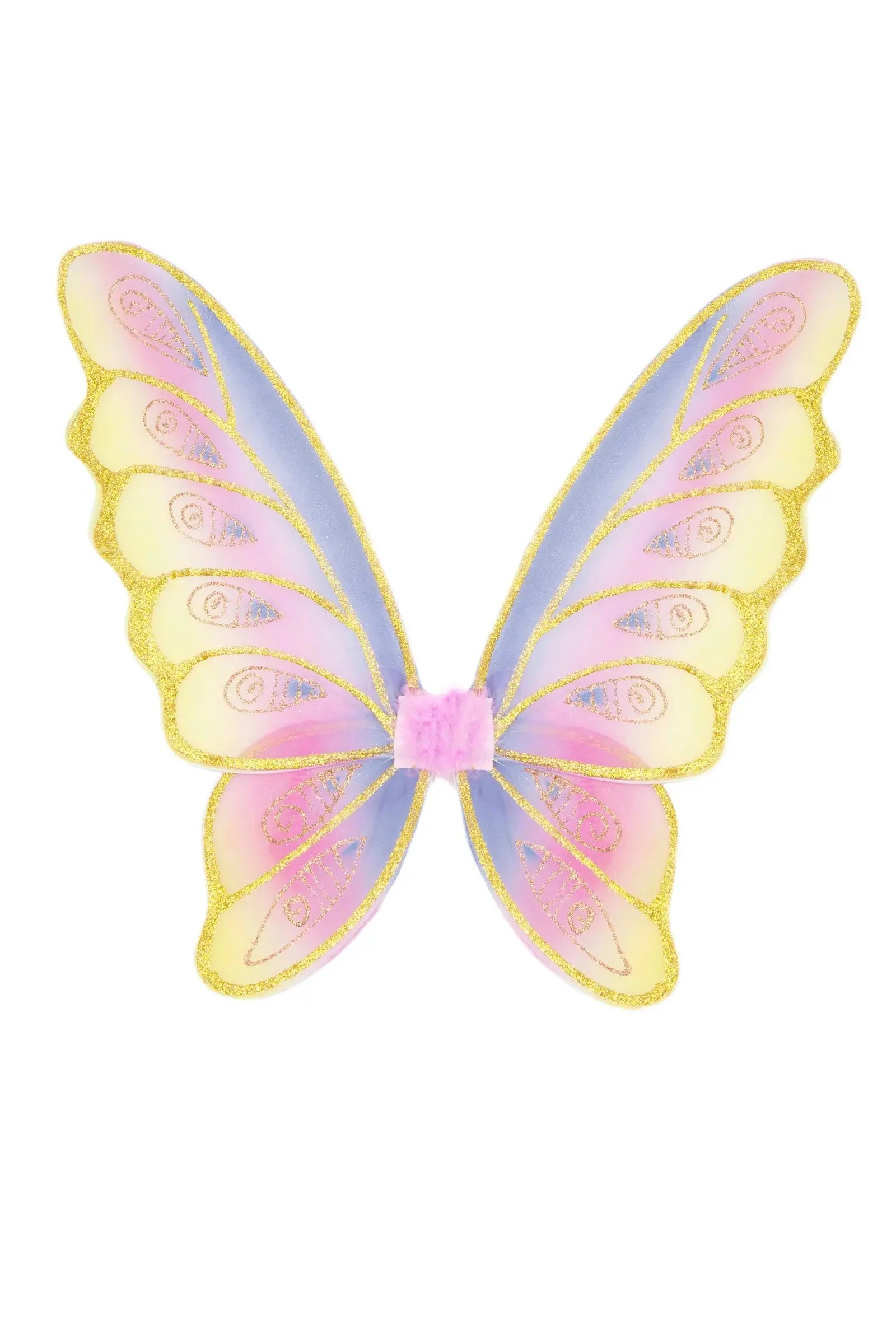 Glitter Rainbow Wings Multi/Gold Great Pretenders