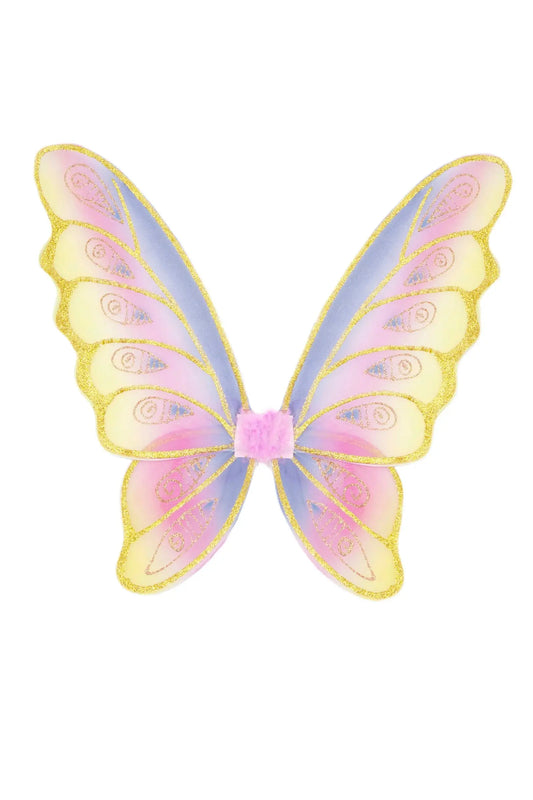 Glitter Rainbow Wings Multi/Gold Great Pretenders