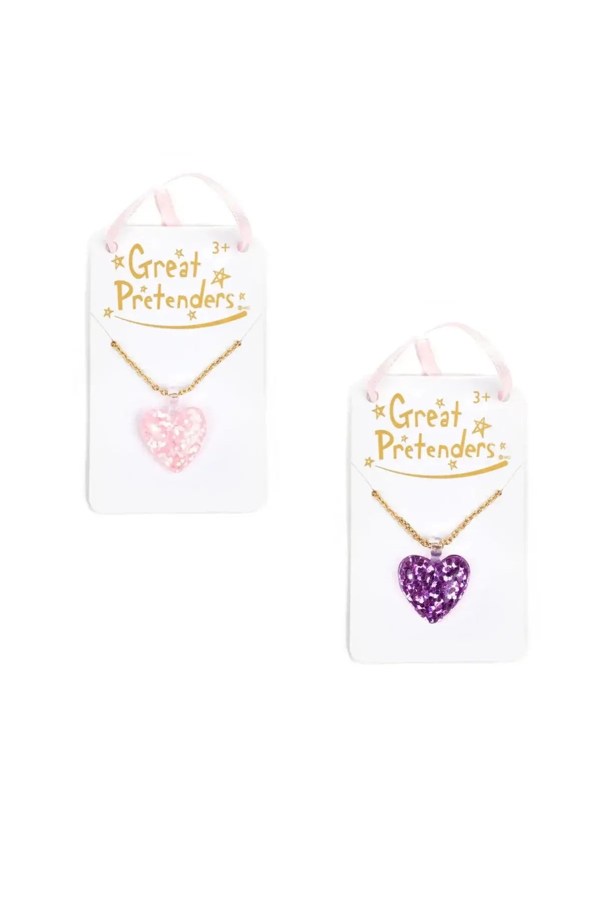 Glitter heart necklace Meri Meri
