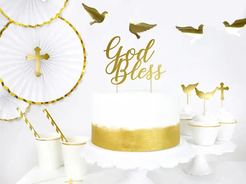 Gold Dove Garland Partydeco