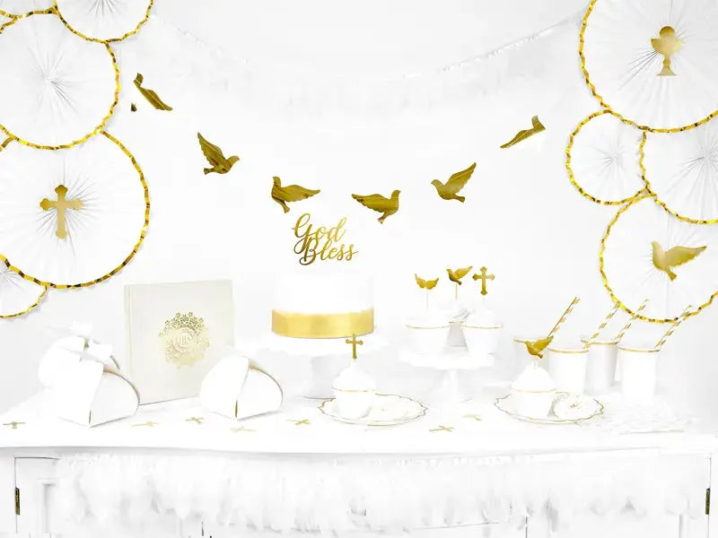 Gold Dove Garland Partydeco