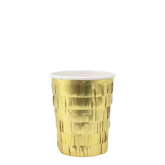 Gold Fringe Party Cups Meri Meri